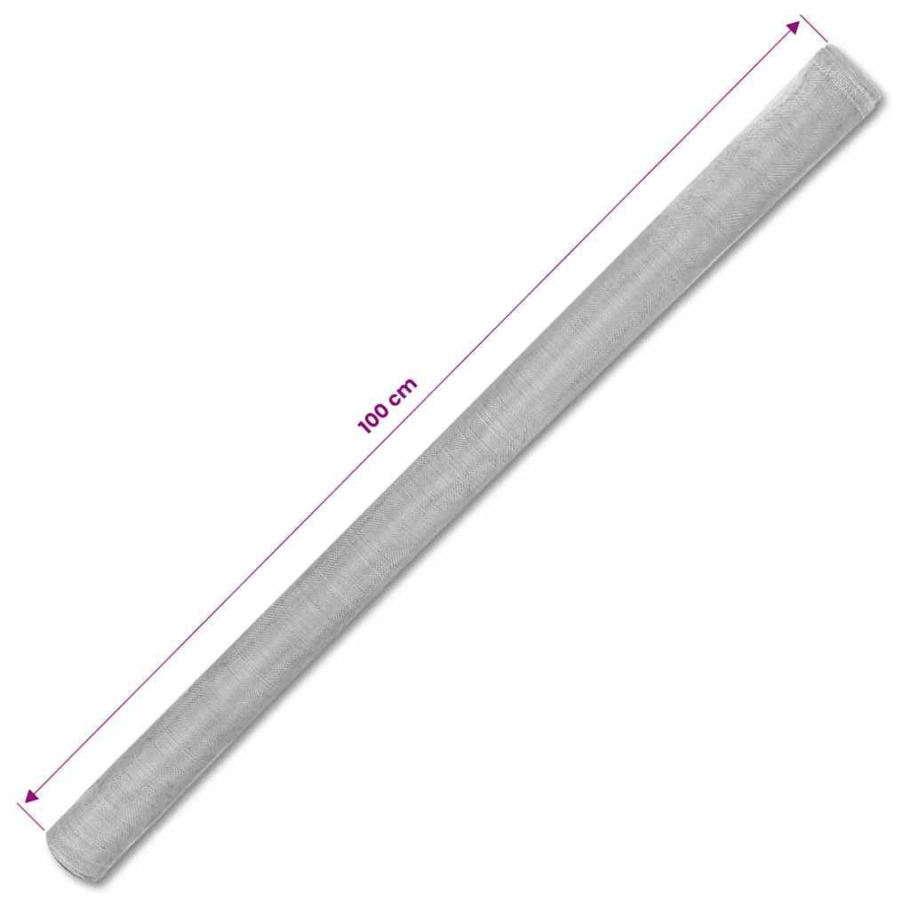 Aluminum Mesh Screen 39.4x196.9 Inch Silver H578