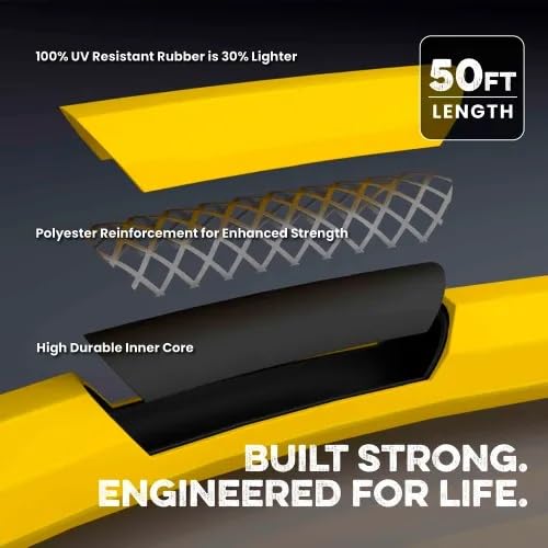 3/4 Inch x 100 Foot Rubber Water Hose D610247