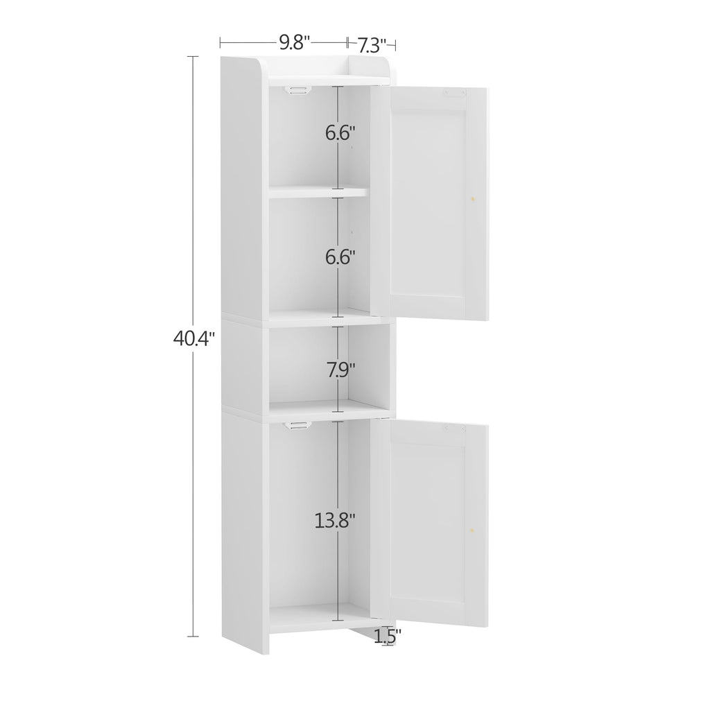 White Bathroom Cabinet with 2 Doors Z112