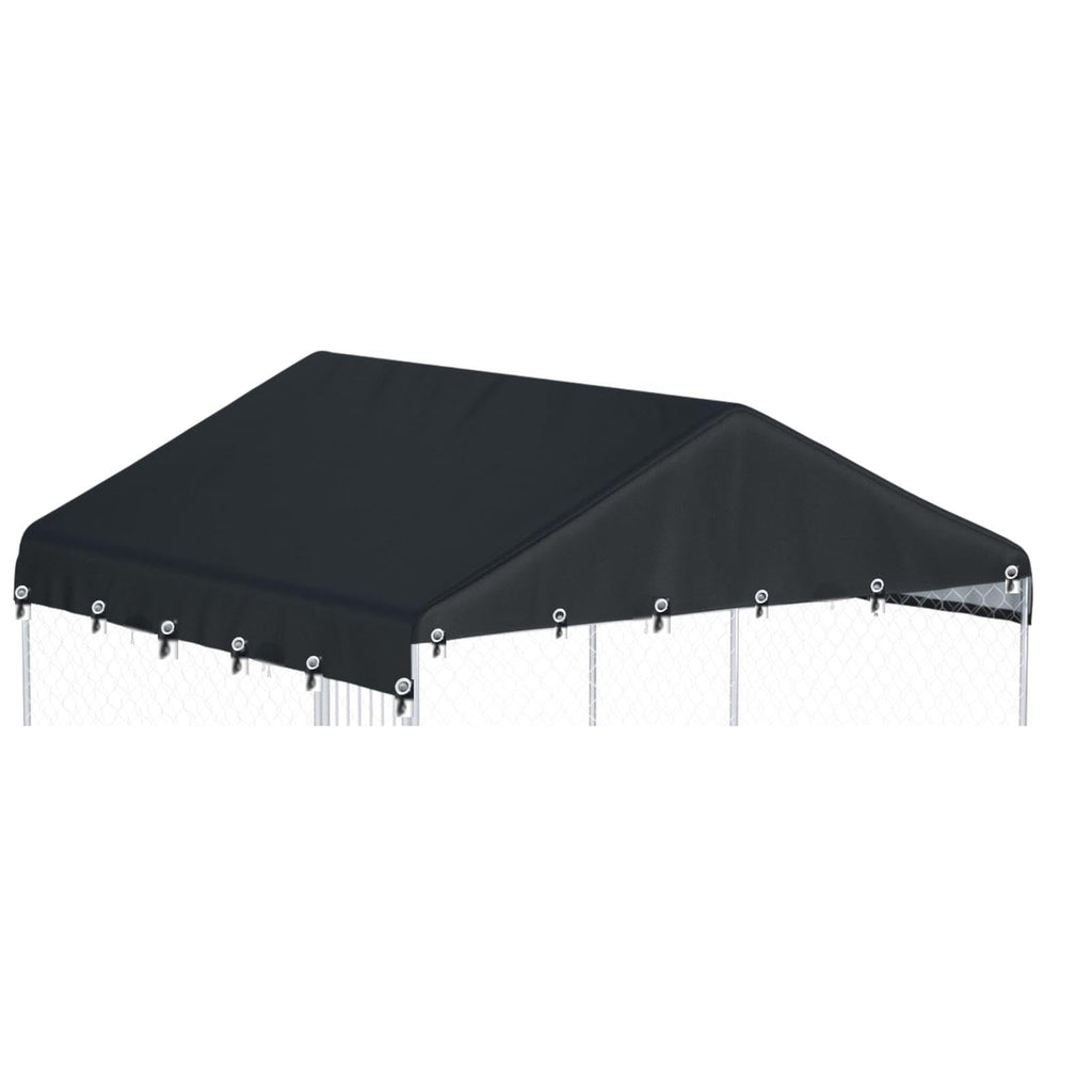Black Outdoor Dog Kennel Cover 10'W x 10'L R310018