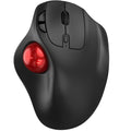 Wireless Trackball Mouse, Ergonomic with 30° Tilt, 5 DPI, Red P595434