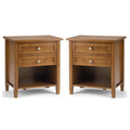 2-Piece Wood 24" Bedside Nightstand Table Set J7902