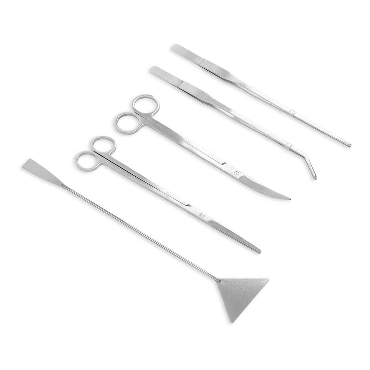 5 in 1 Stainless Steel Aquarium Scissors Tweezers Spatula C962