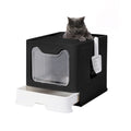 Foldable Large Cat Litter Box with Lid B629