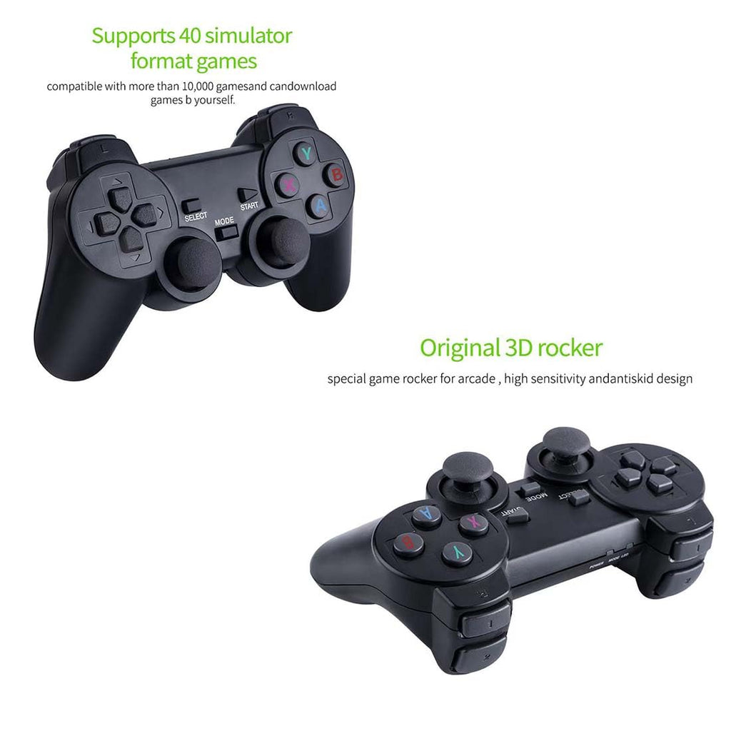 4K Retro Game Console with 2 Wireless Controllers 64GB D549365