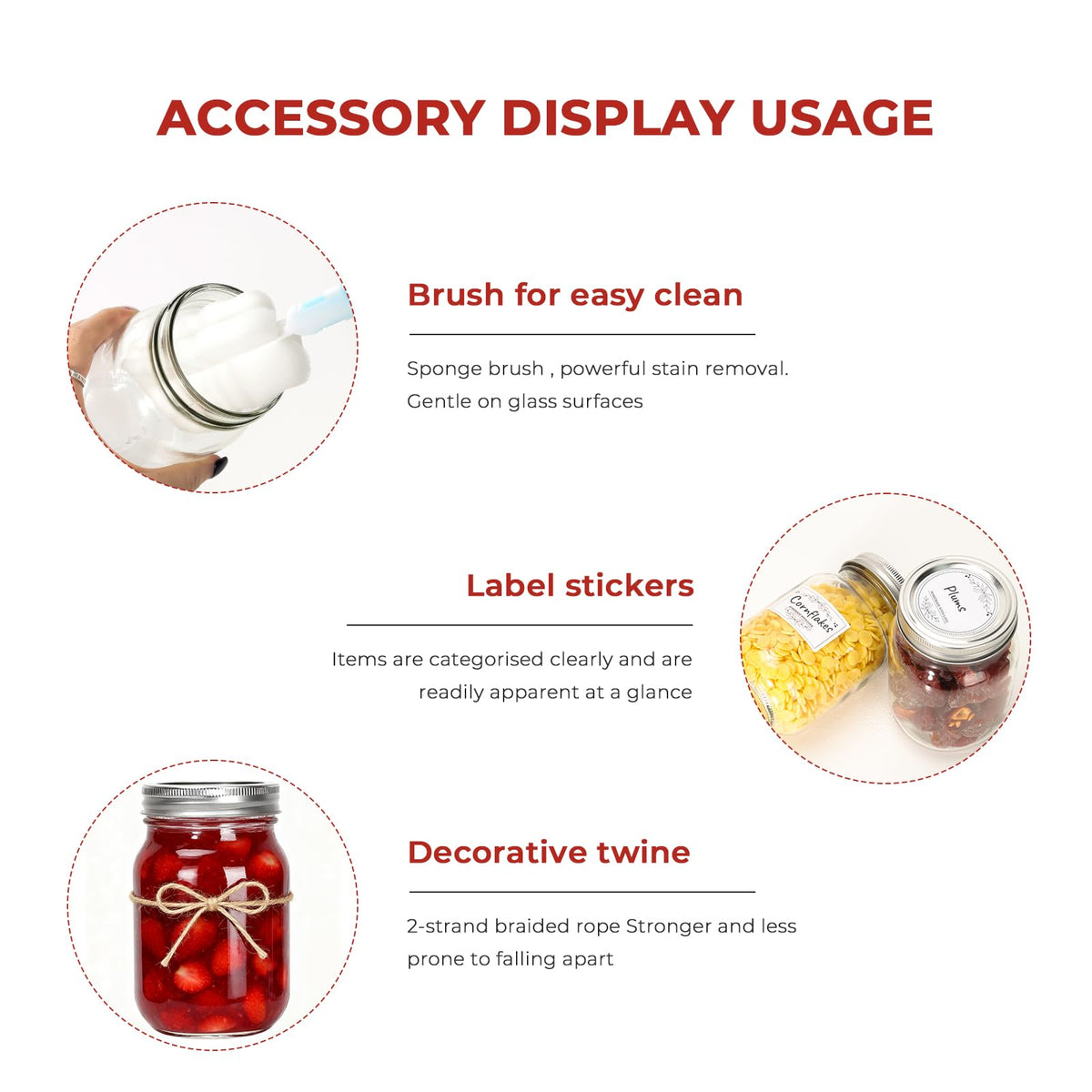 16 oz Glass Mason Jars 15 Pack E74089