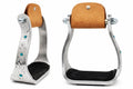 Aluminium Barrel Racing Stirrups with Rhinestones O509554