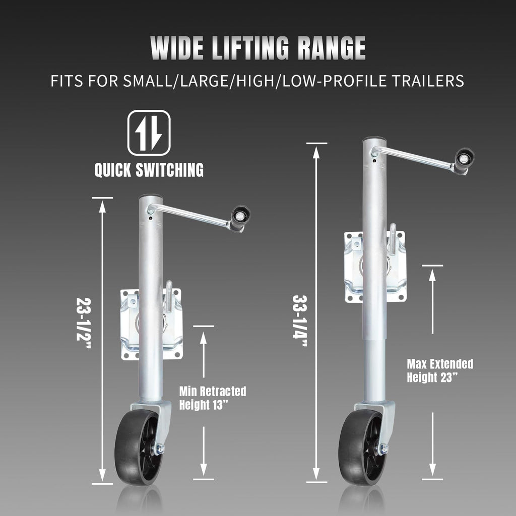 1000 lbs Trailer Jack with Wheel K653058