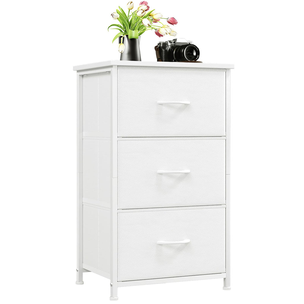 White 3 Drawer Dresser M33457