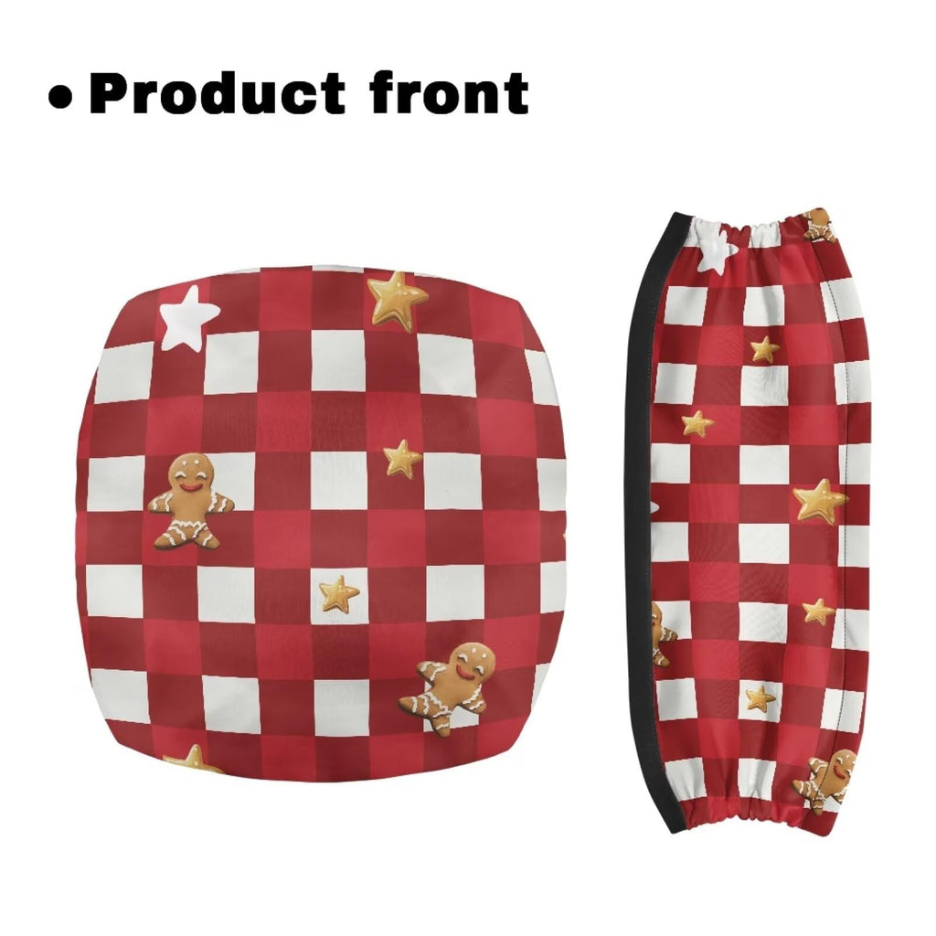 Red Lattice Rollator Walker Accessories Seat and Backrest Rollbar Covers Washable O139764