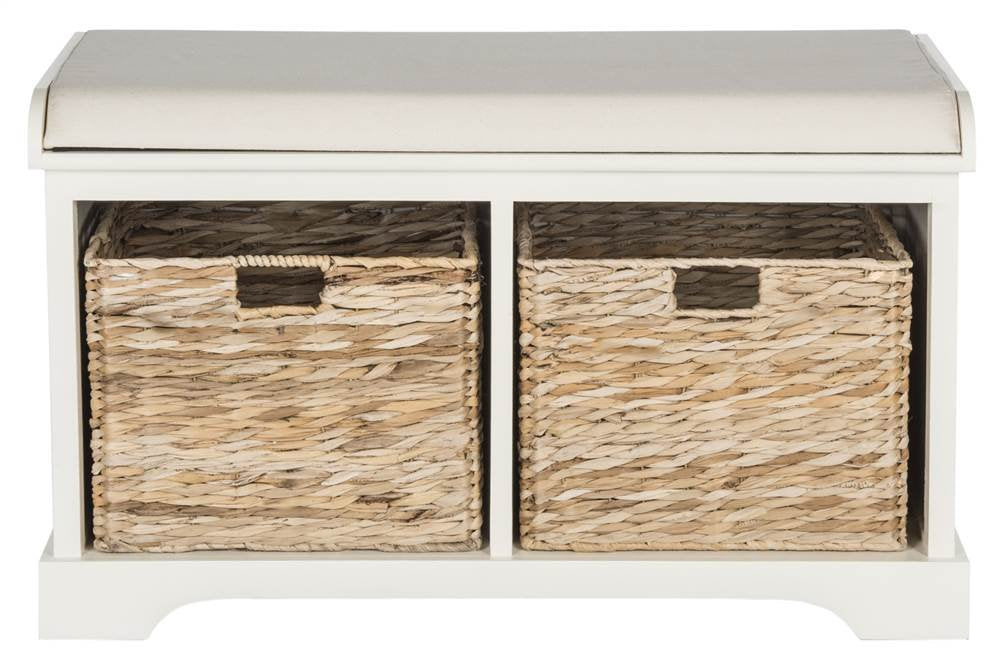Wood Storage Bench W2498