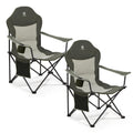 Folding Camping Chairs 2 Pack Green Q7973