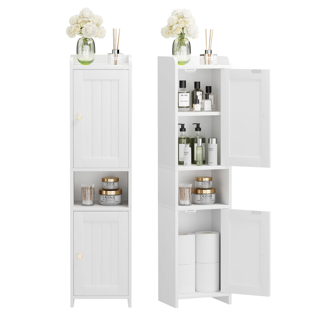 White Bathroom Cabinet with 2 Doors Z112