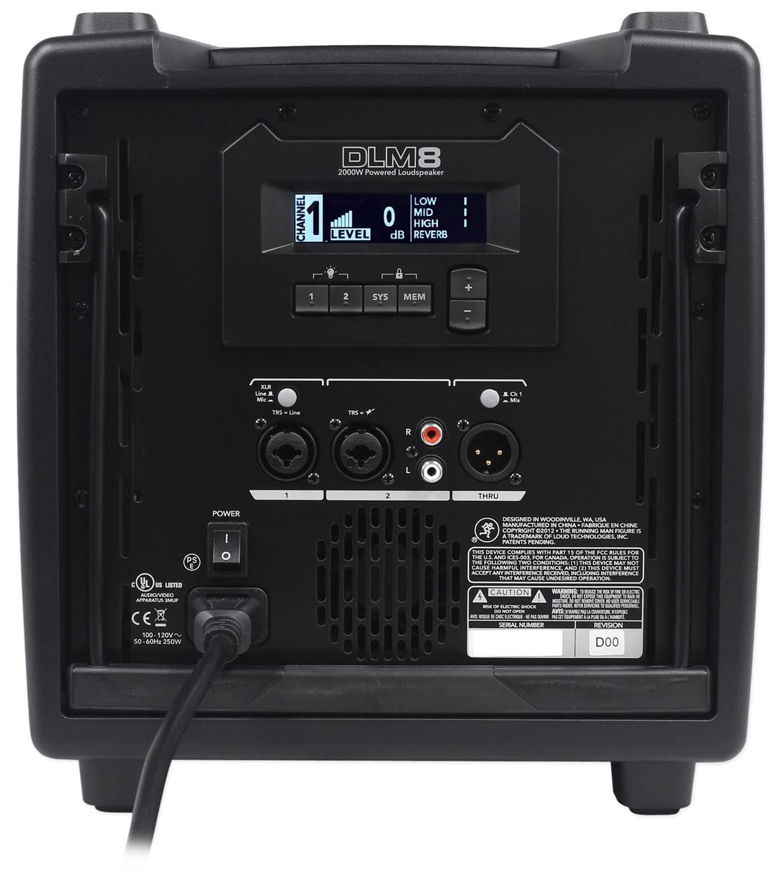 2000-Watt 8 in Powered PA Speakers with Tripod Stand Kit and XLR Cables O16045