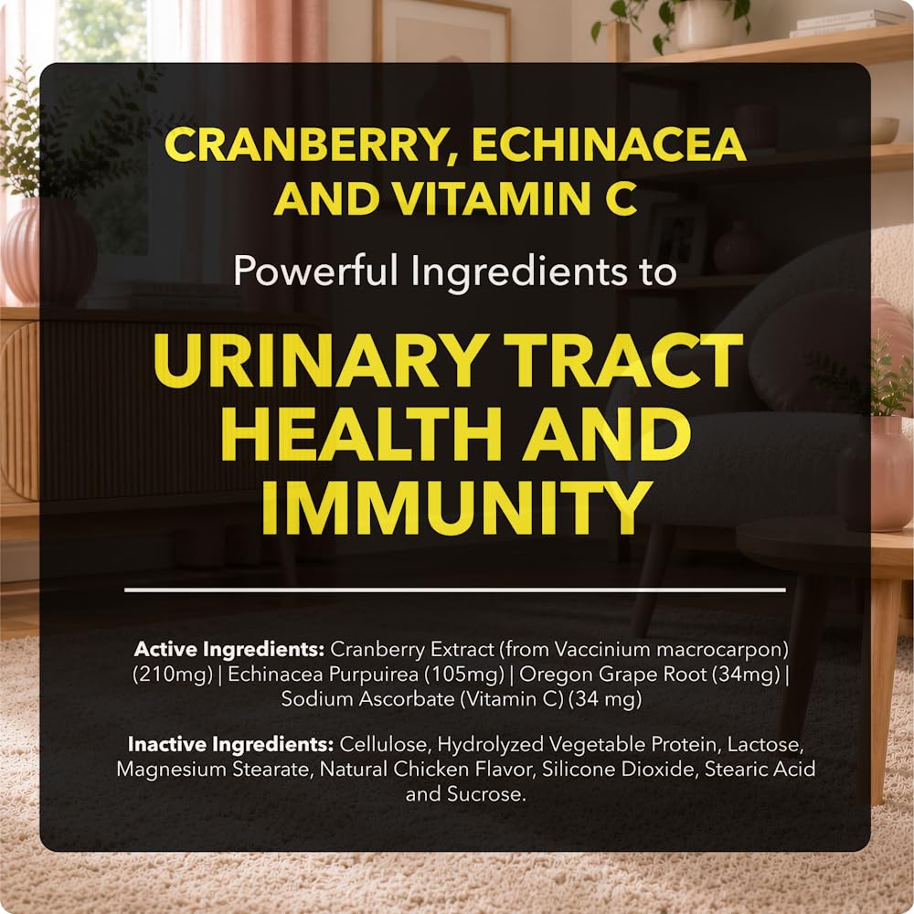 Cranberry Supplement for Dogs & Cats 60 Chewable Tablets F9288
