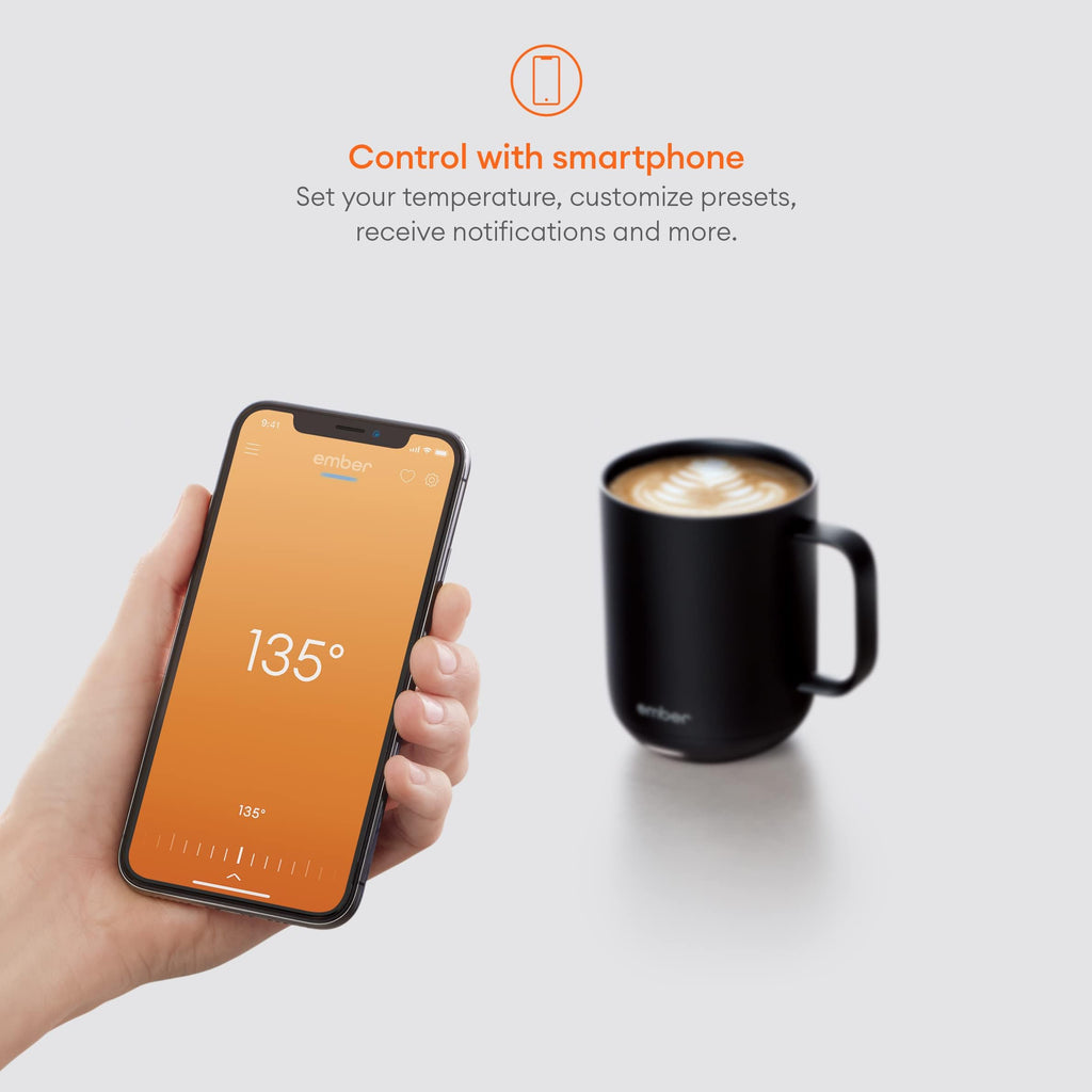 10 oz Temperature Control Smart Mug with Milk Frother N1139