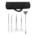 5 in 1 Stainless Steel Aquarium Scissors Tweezers Spatula C962