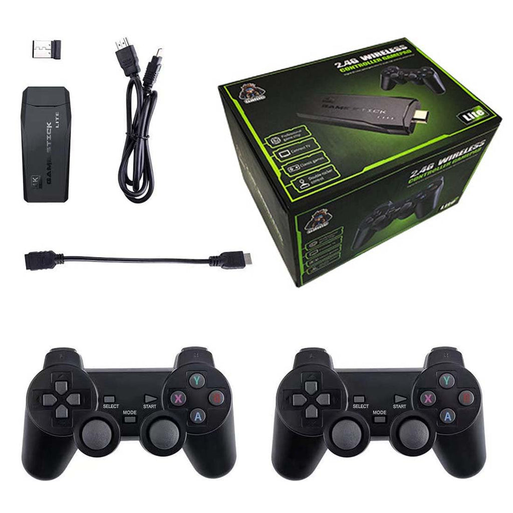 4K Retro Game Console with 2 Wireless Controllers 64GB D549365