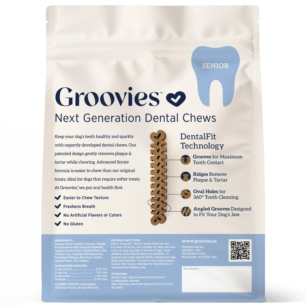 Large Dog Dental Chews, 25-50 lbs, 27Ct L30784