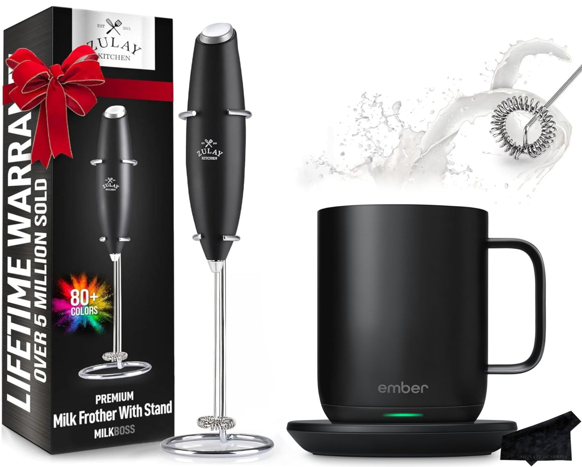 10 oz Temperature Control Smart Mug with Milk Frother N1139