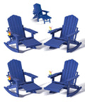 Folding Adirondack Rocking Chair with Ottoman K661456