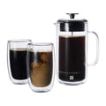 Double Wall French Press and Latte Glass P73918