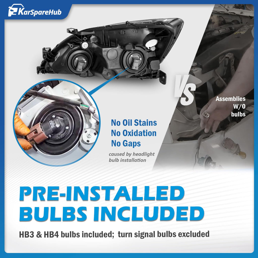 Halogen Headlights with Bulbs S78073
