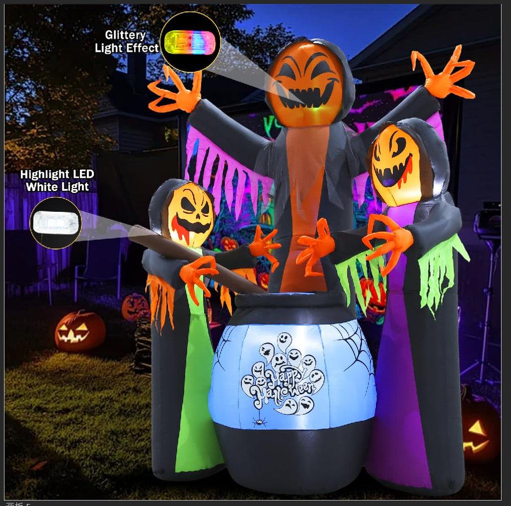 8FT Halloween Inflatable with Light Yard Decor Z9795