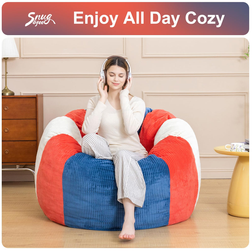 Shredded Foam Bean Bag Chair with Arms L867