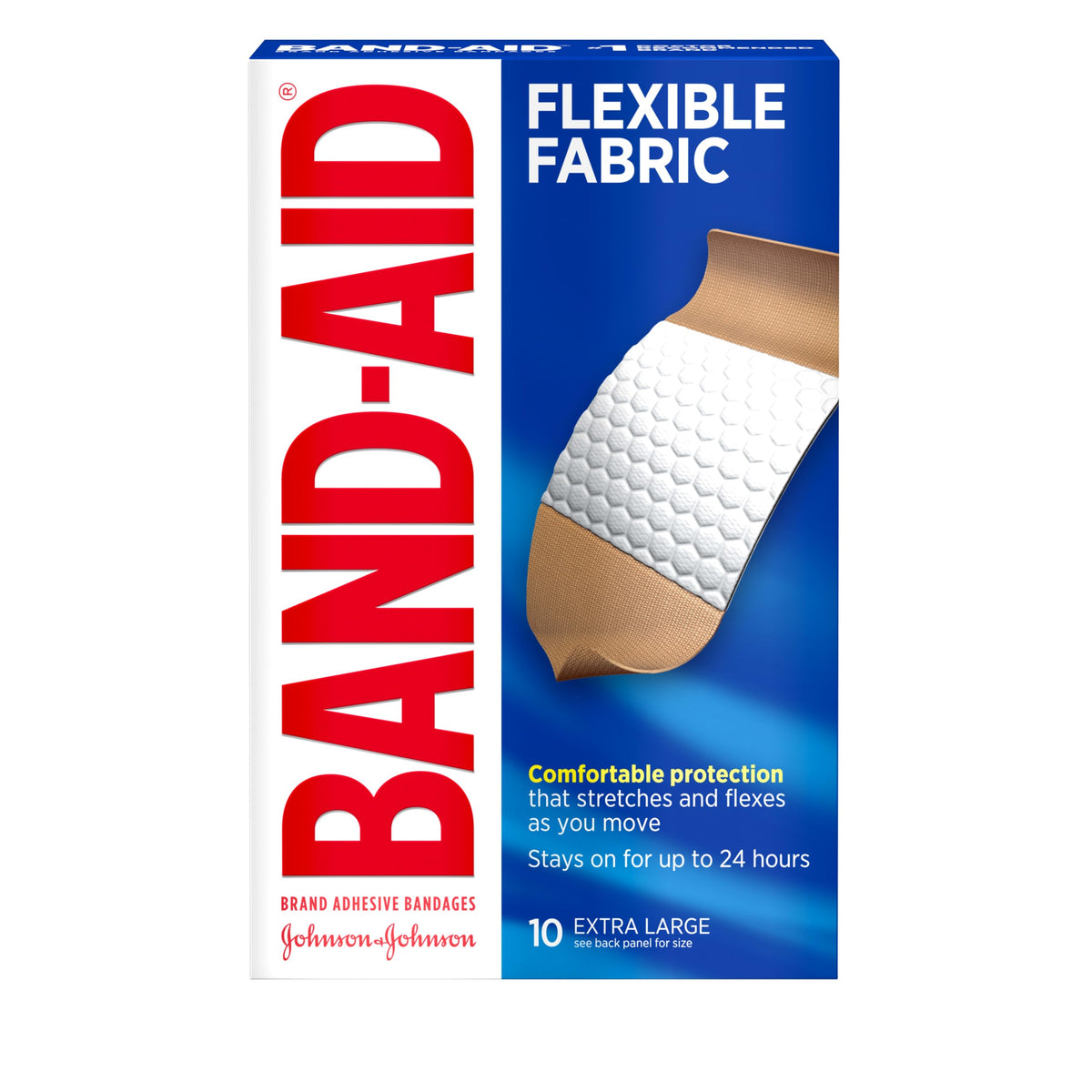 Extra Large Fabric Adhesive Bandages, 10 Count Z703948