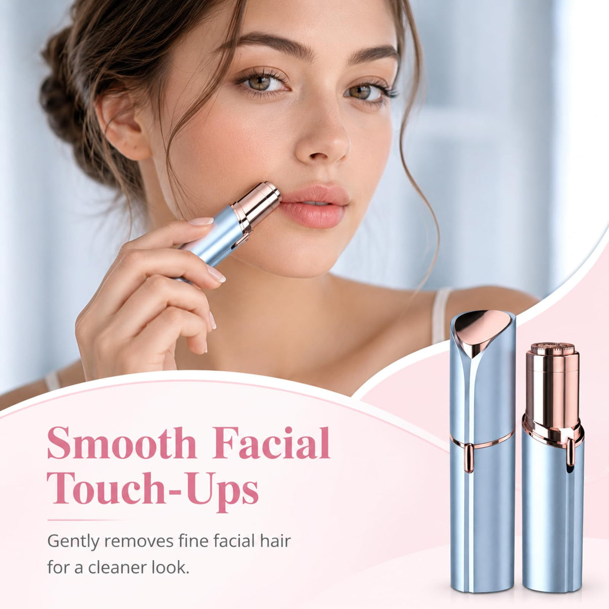 Facial Hair Remover with 2 Replacement Heads V670