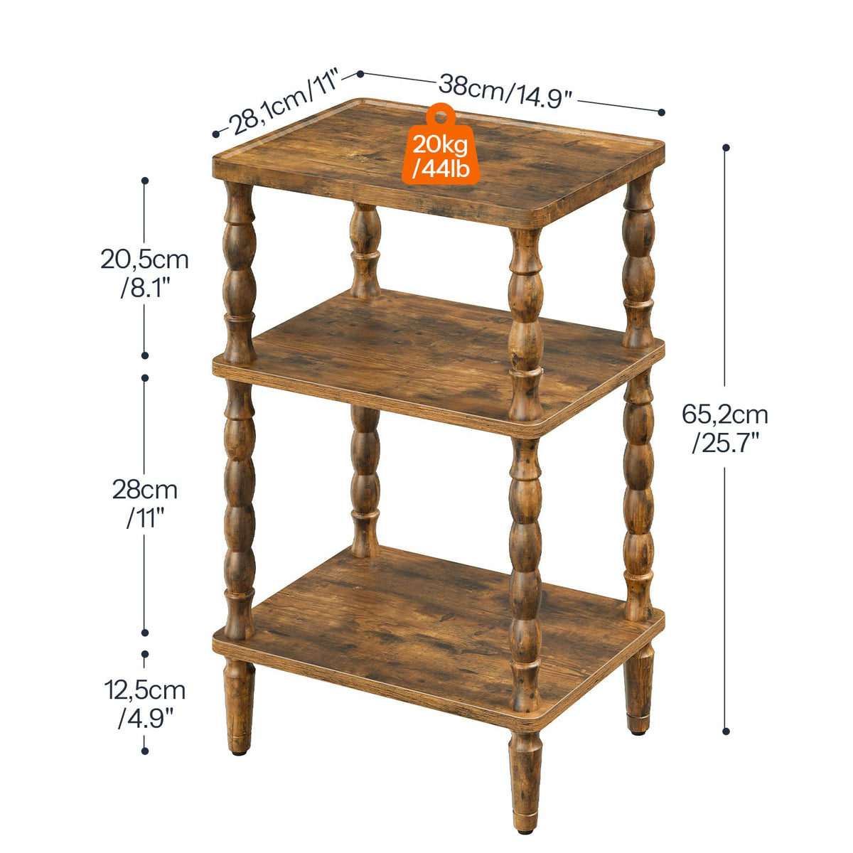 Small 3-Tier End Table C192779