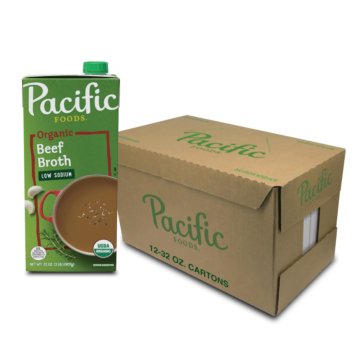 Low Sodium Organic Beef Broth 32 oz 12 Pack X622