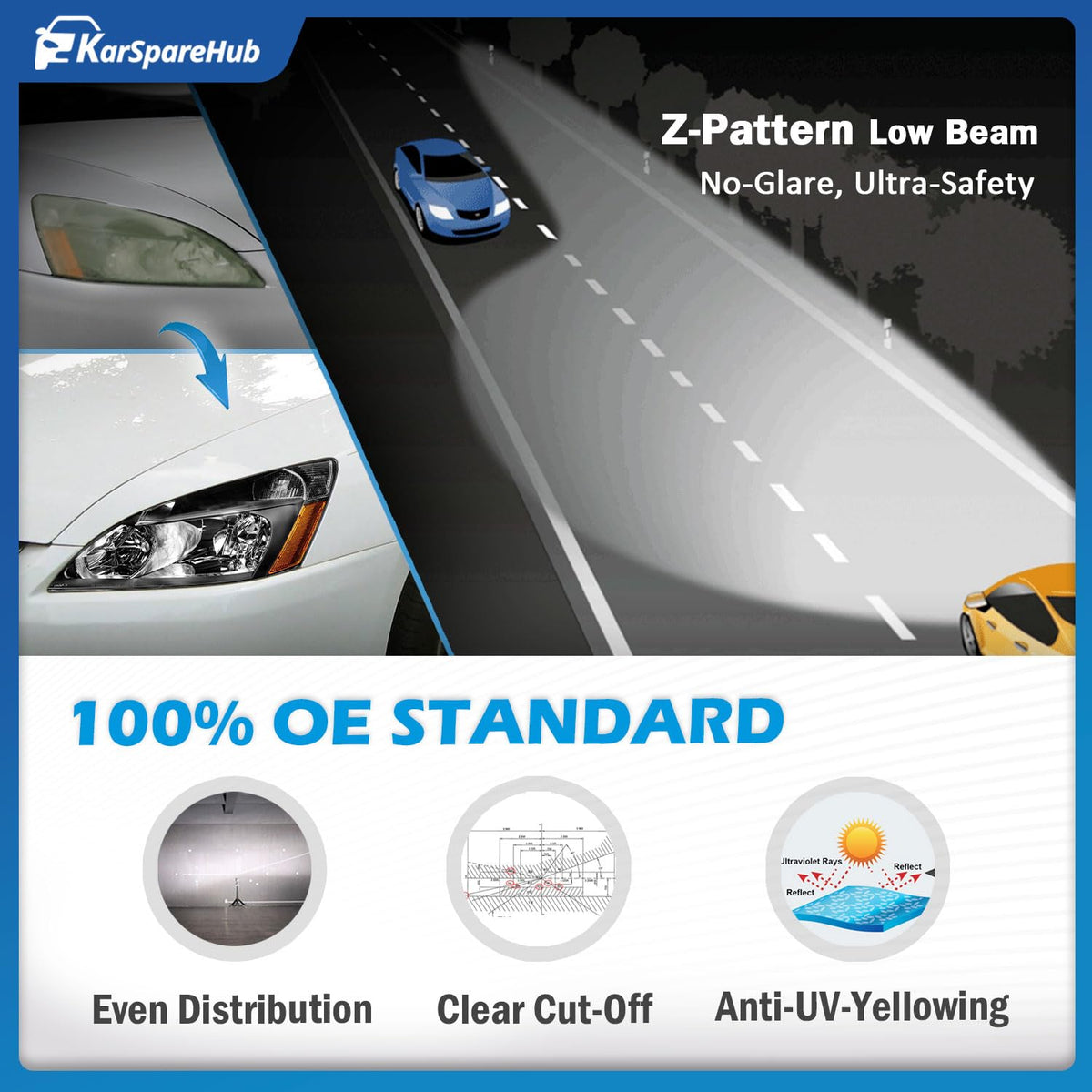 Halogen Headlights with Bulbs S78073