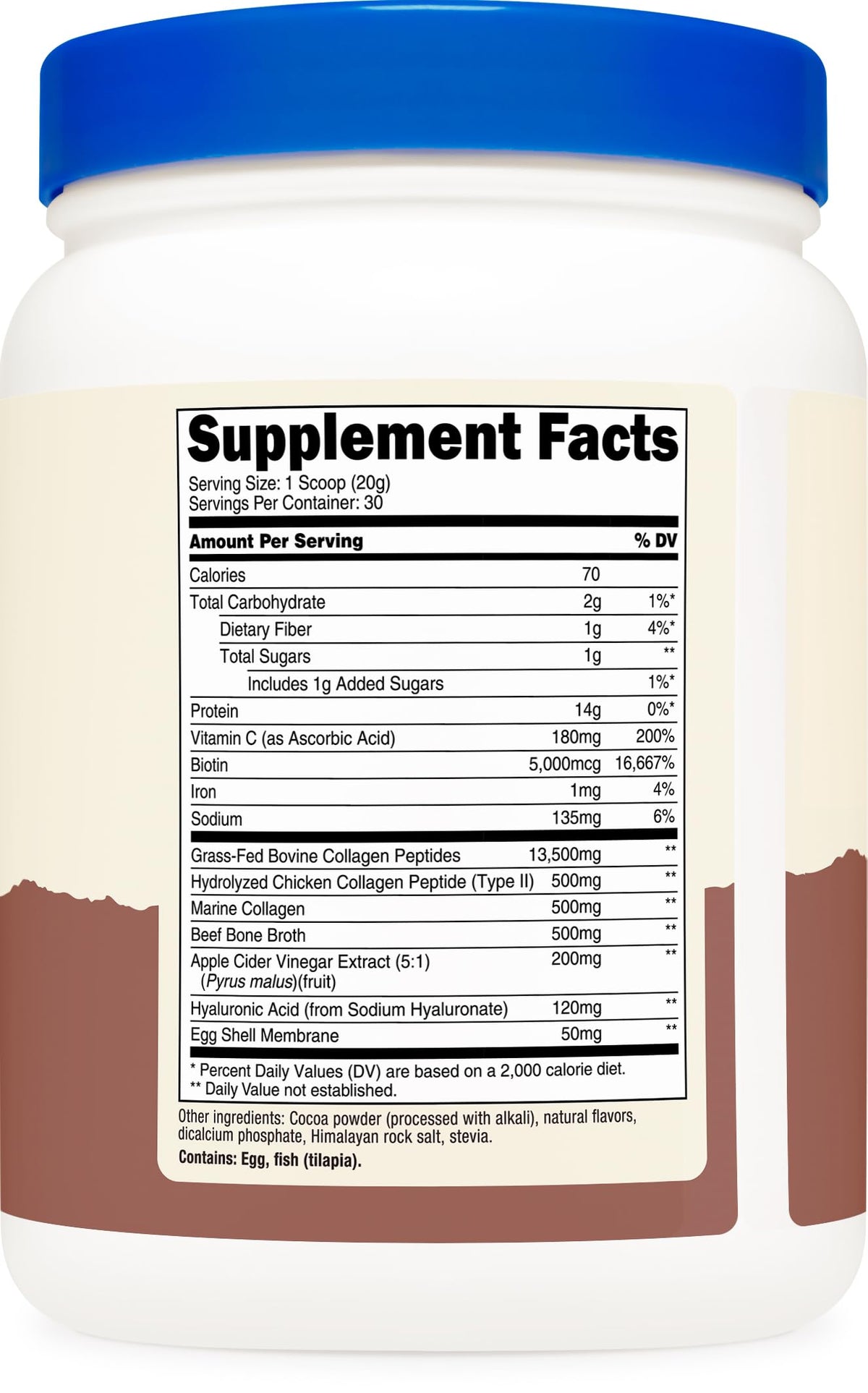 Multi Collagen Protein Powder Milk Chocolate 30 Serv F4910