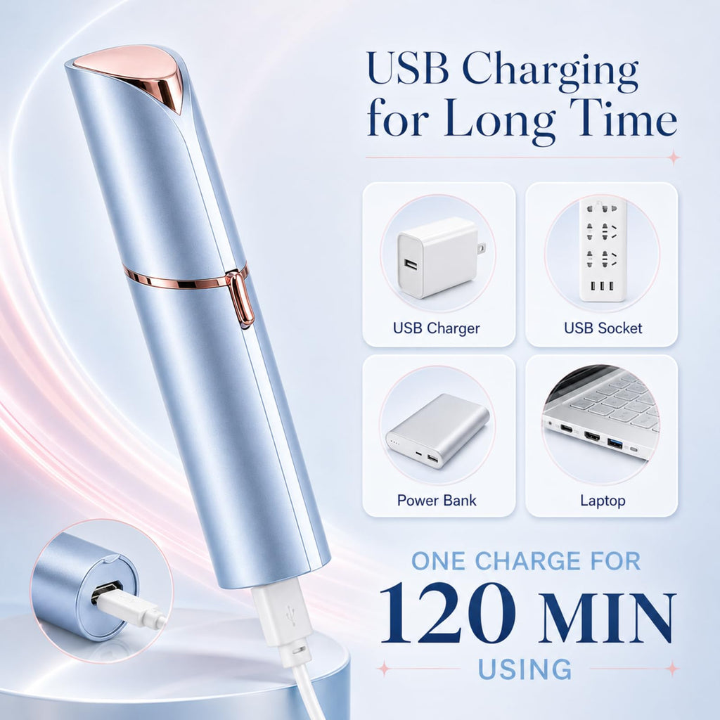 Facial Hair Remover with 2 Replacement Heads V670