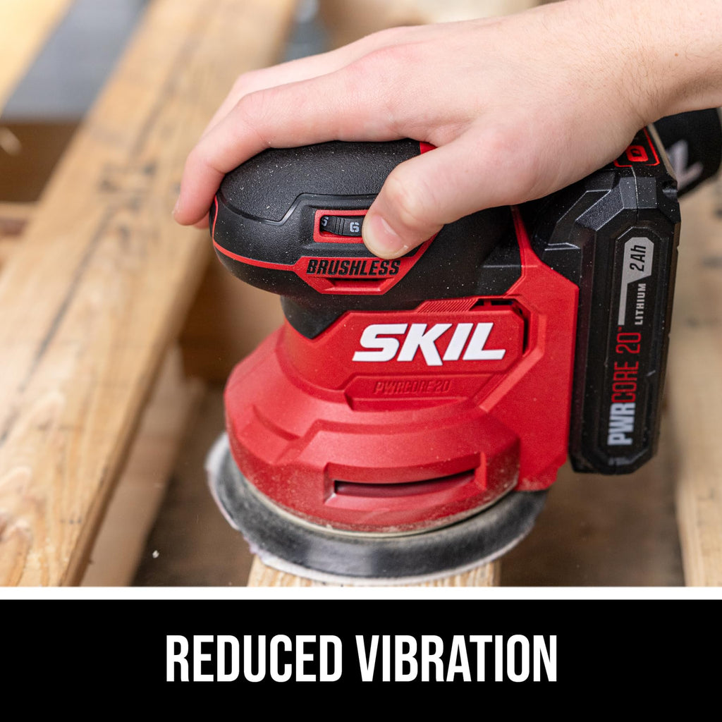 20V Brushless Random Orbital Sander Kit with 2.0Ah Battery and Charger D672