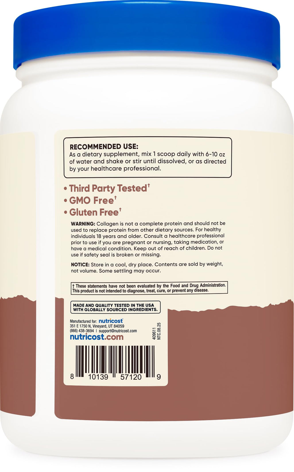 Multi Collagen Protein Powder Milk Chocolate 30 Serv F4910