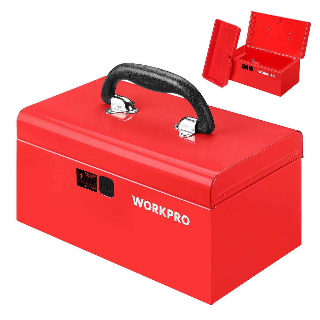 10.8" Mini Metal Tool Box with Removable Tray F911