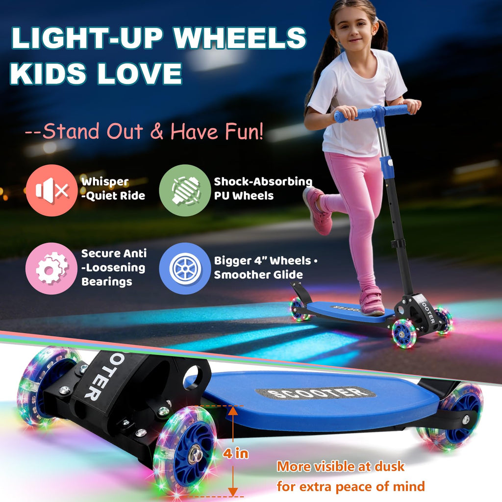 3 Wheel Kids Scooter with LED Light-Up Wheels K792409