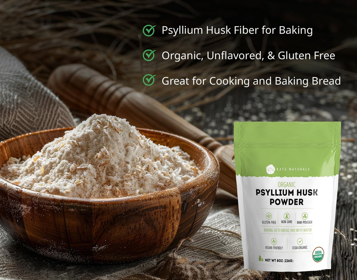 Organic Psyllium Husk Powder 8oz F110864