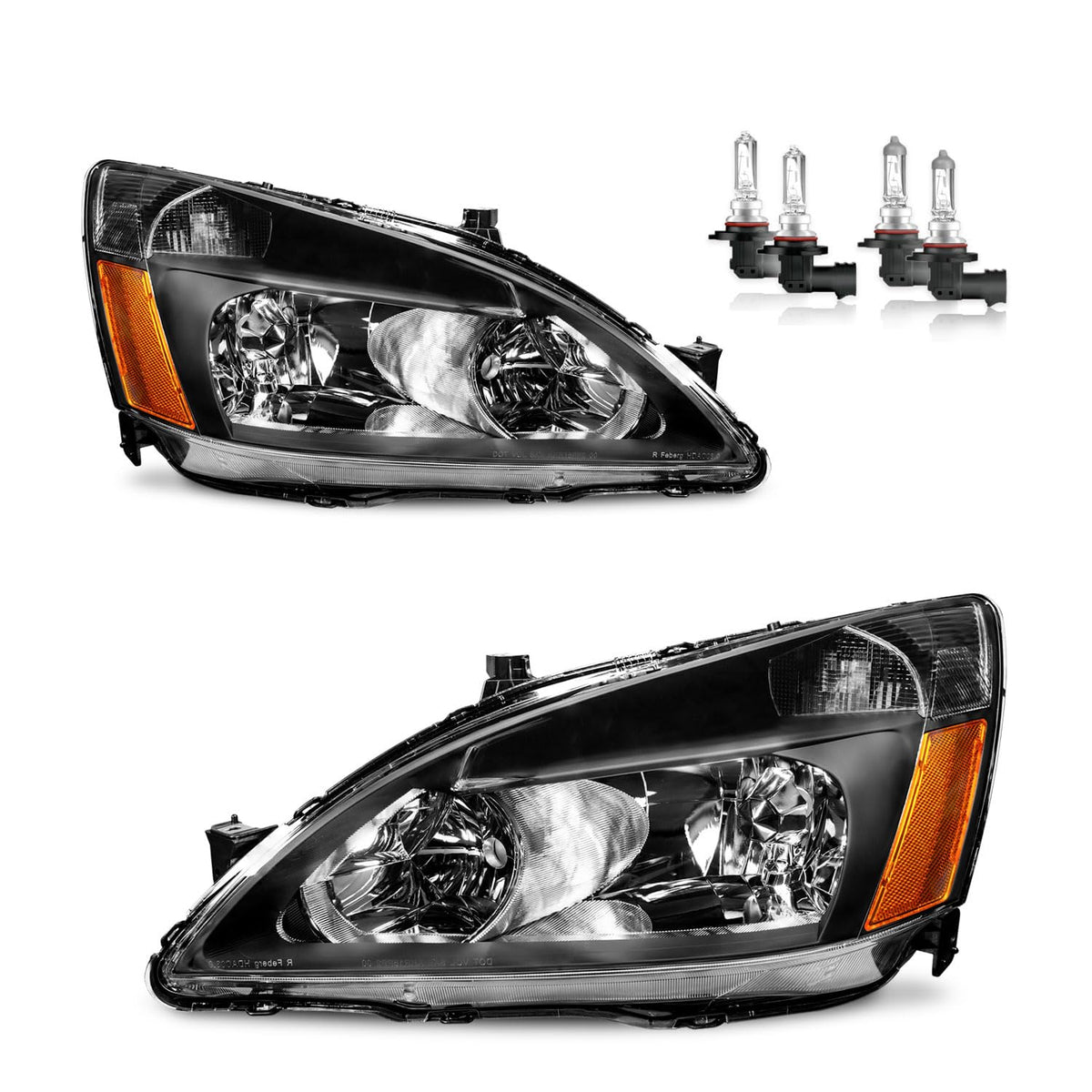 Halogen Headlights with Bulbs S78073