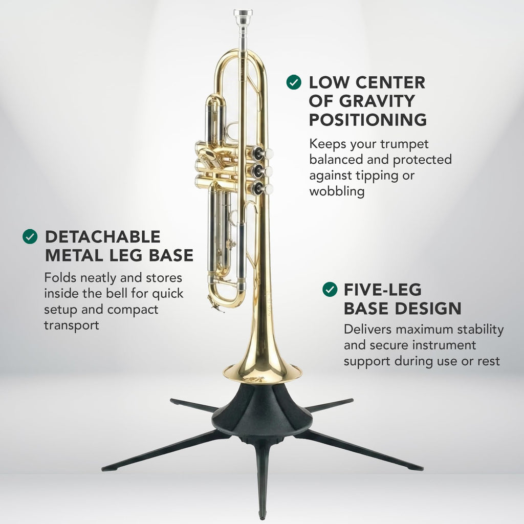 Trumpet In-Bell 5 Leg Metal Stand and Holder S5961