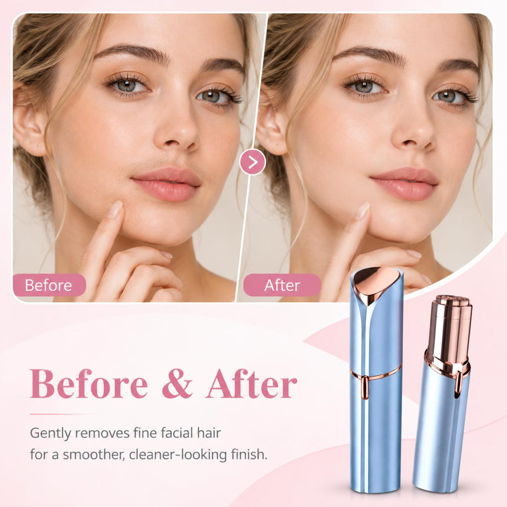 Facial Hair Remover with 2 Replacement Heads V670