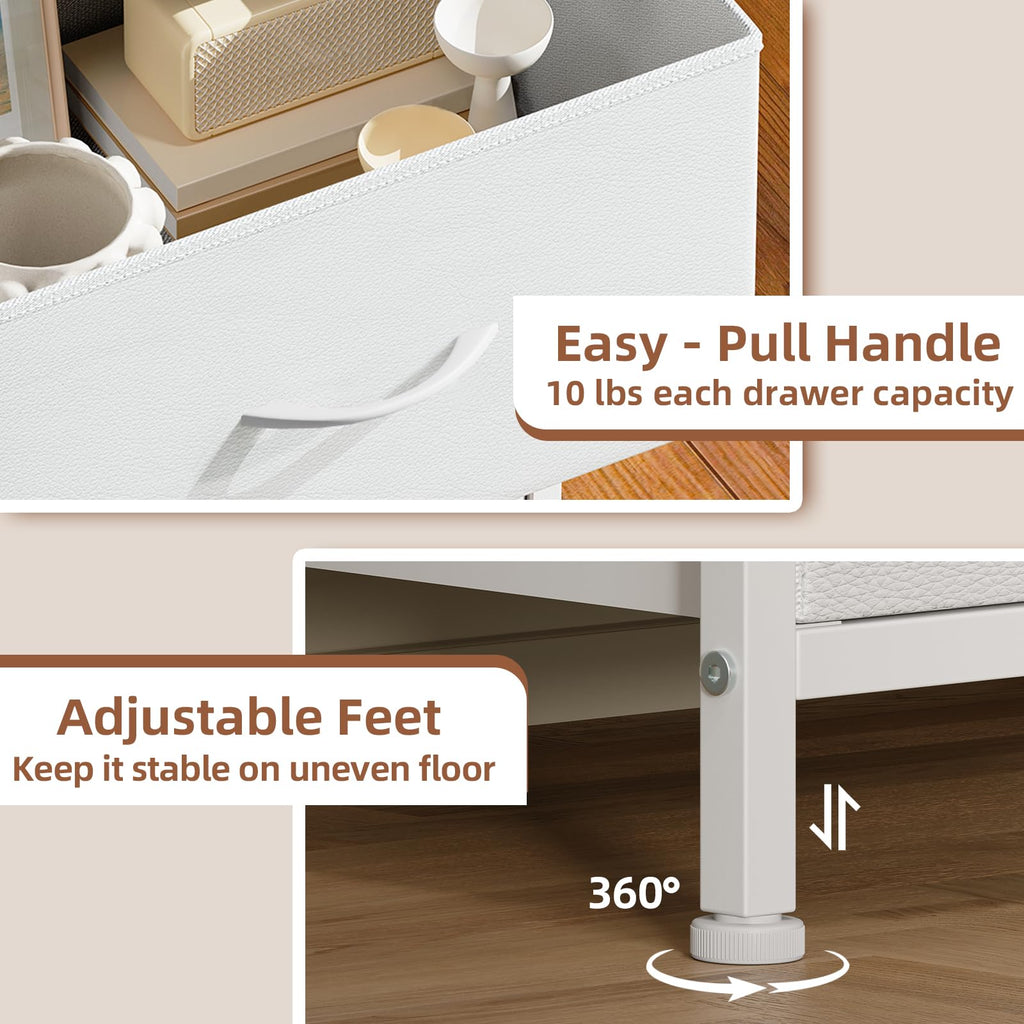 White 3 Drawer Dresser M33457