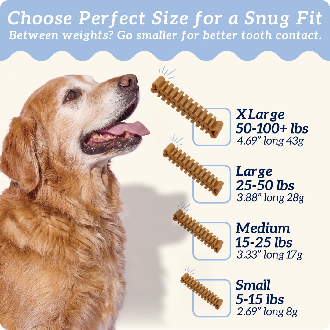 Large Dog Dental Chews, 25-50 lbs, 27Ct L30784