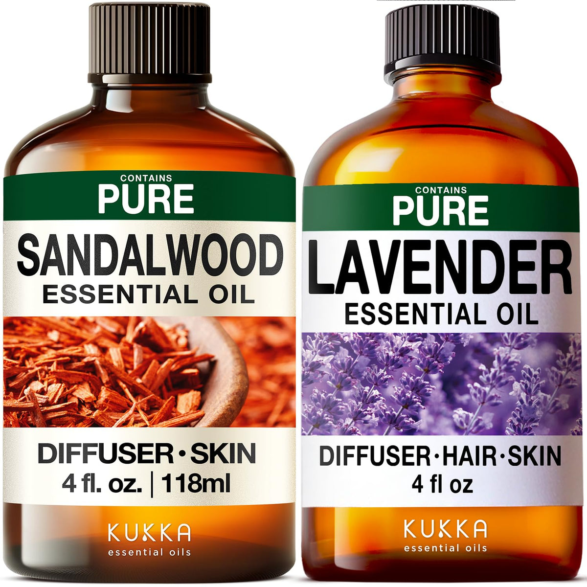 Sandalwood & Lavender Essential Oils Set 2x4 fl oz S51359
