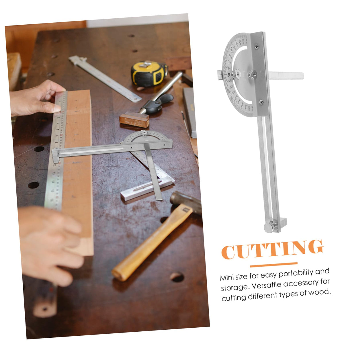 Silver Metal Miter Gauge G60757