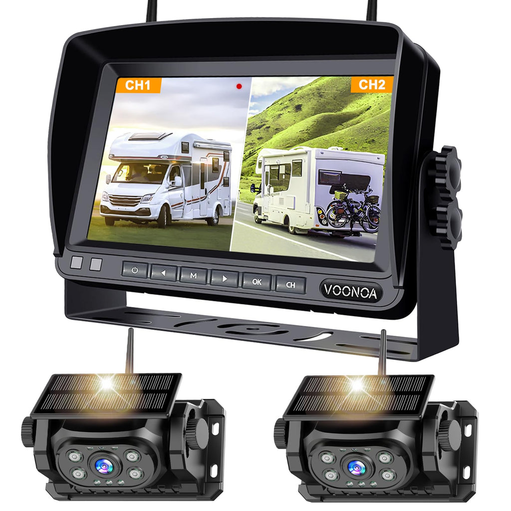 Magnetic Wireless Backup Camera with 7'' HD 1080P DVR Monitor System P556