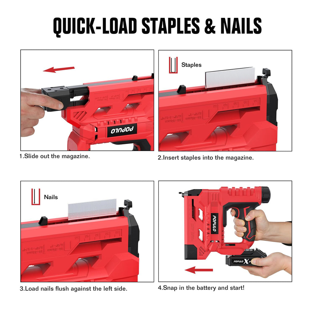 18 Gauge 2 In 1 Cordless Brad Nailer Stapler Z618